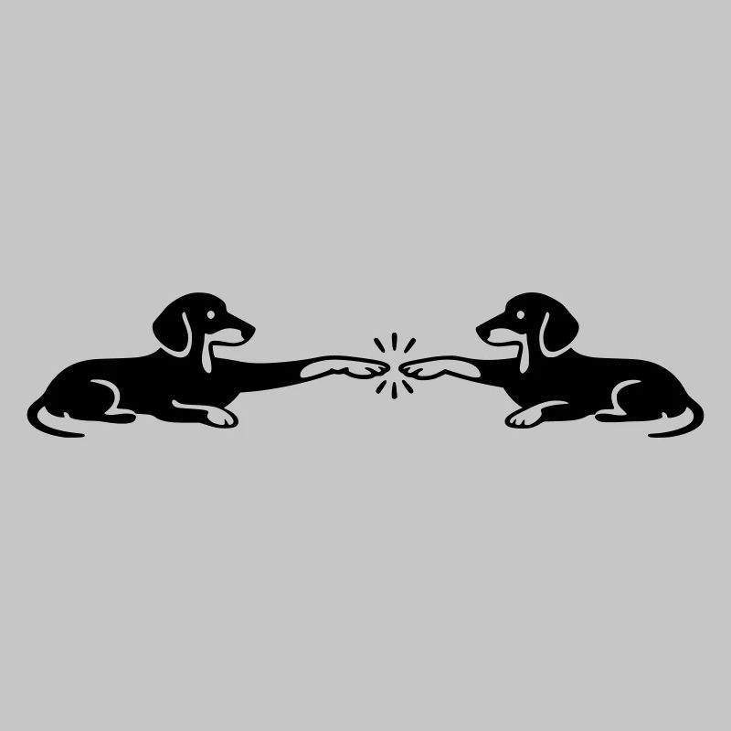 Dachshund Paws Touch Michelangelo