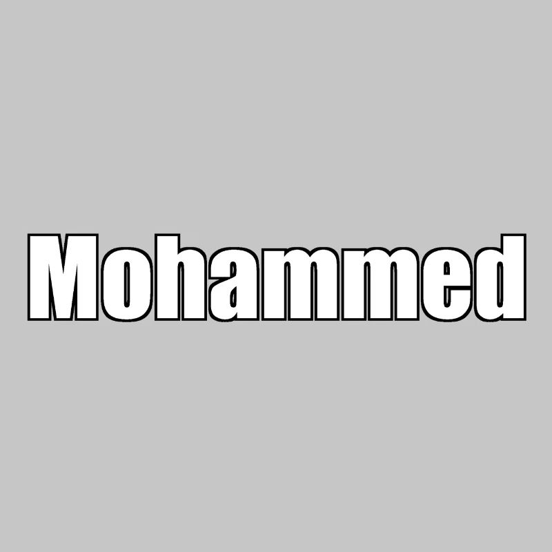 Muhammad - (Human name)