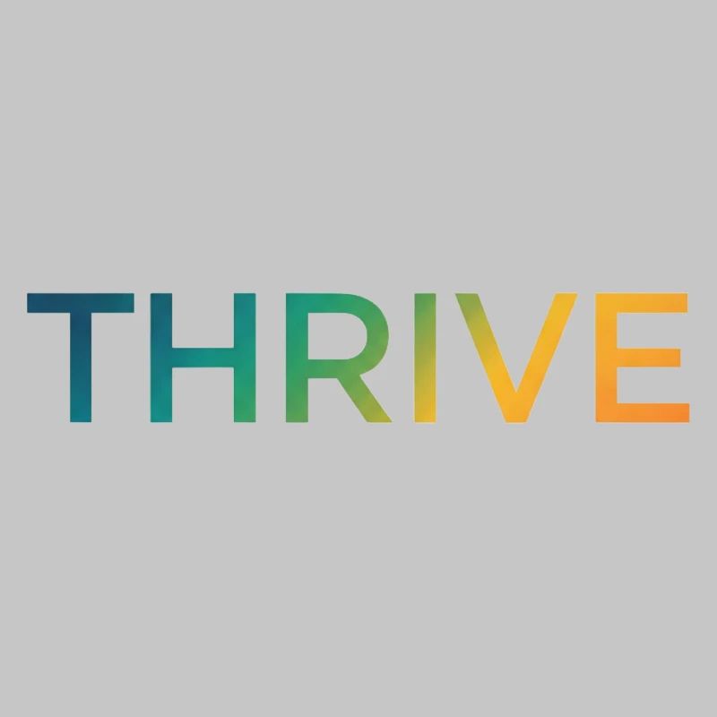 Thrive Gradient Lettering