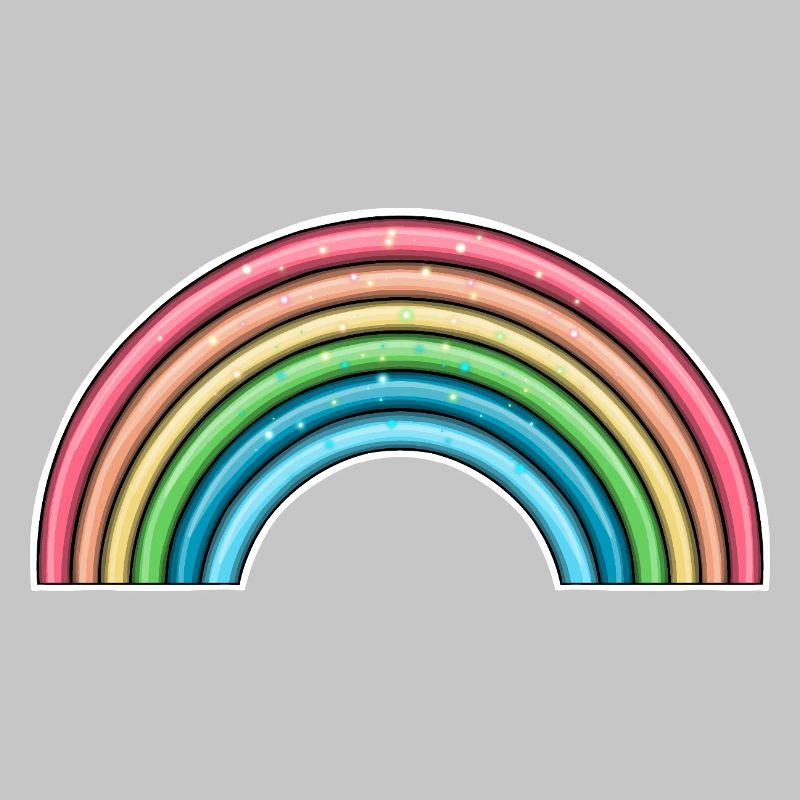 Lebendiges Regenbogen-Design