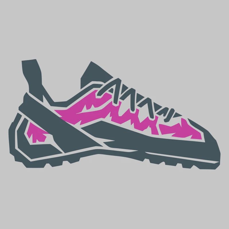 Vector de bloc avec chaussures d’escalade