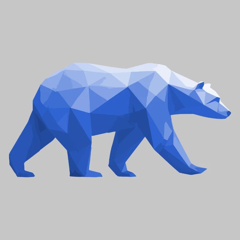 Polar Bär Polygon Eisbär Winter