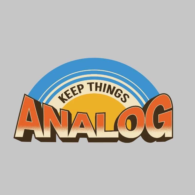 Keep Things Analog – Retro Tech-Statement