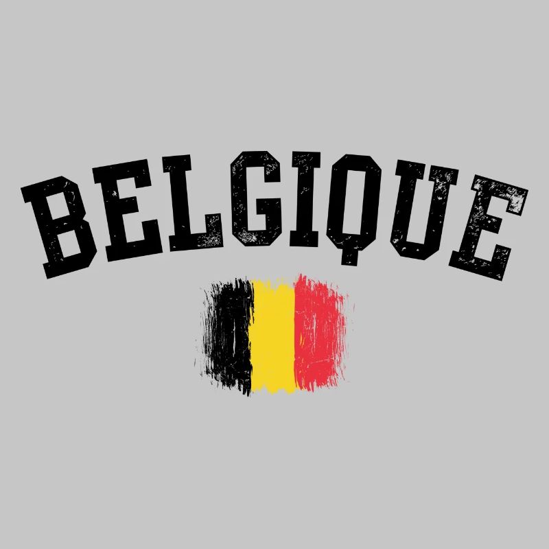 Coup de pinceau du drapeau belge