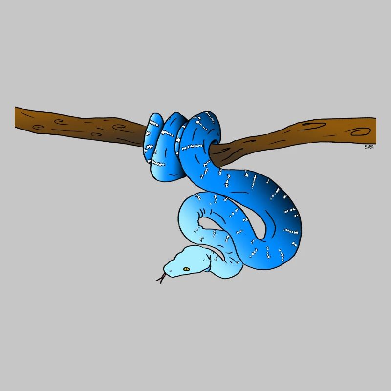 Blaue Schlange