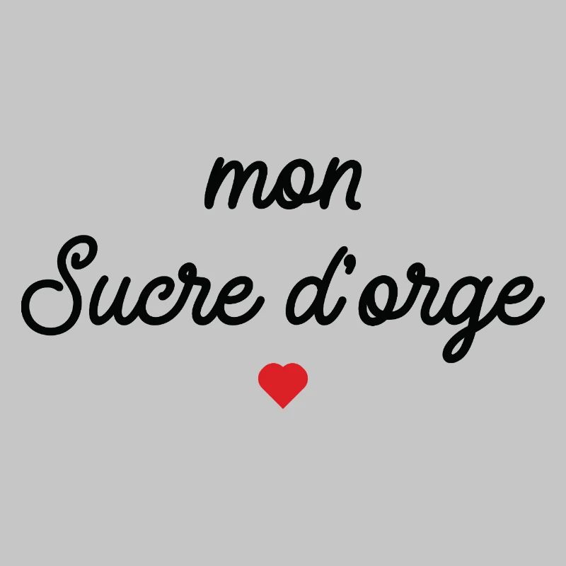 Mon Sucre d'Orge Script Cœur Rouge