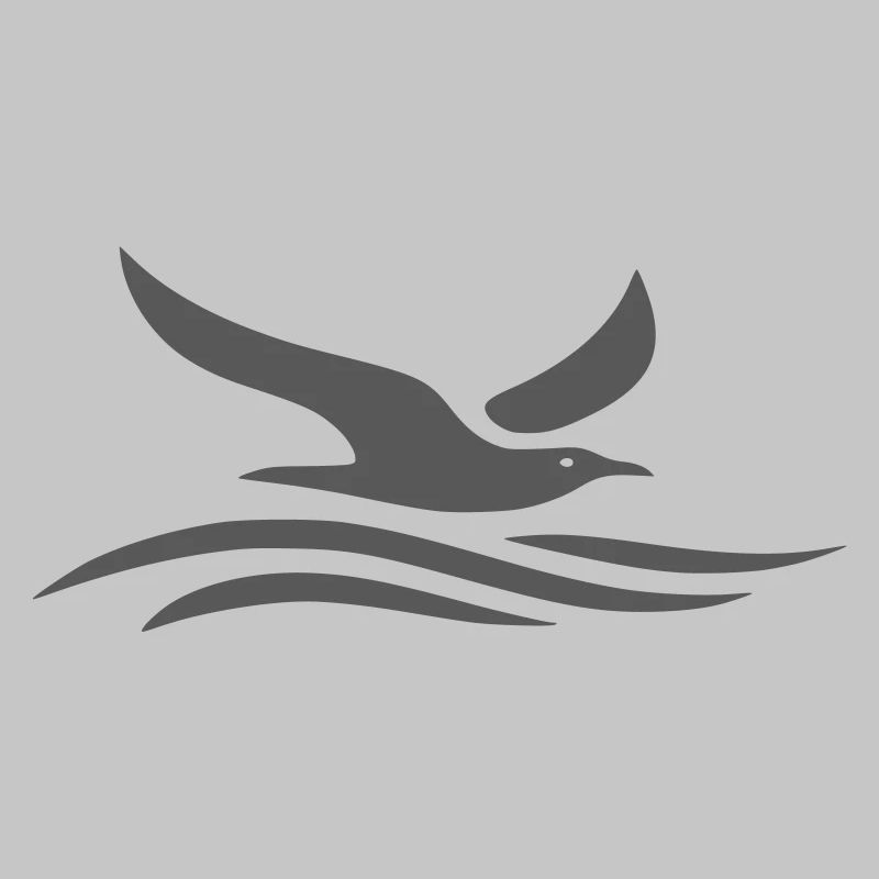 Möwe über dem Meer