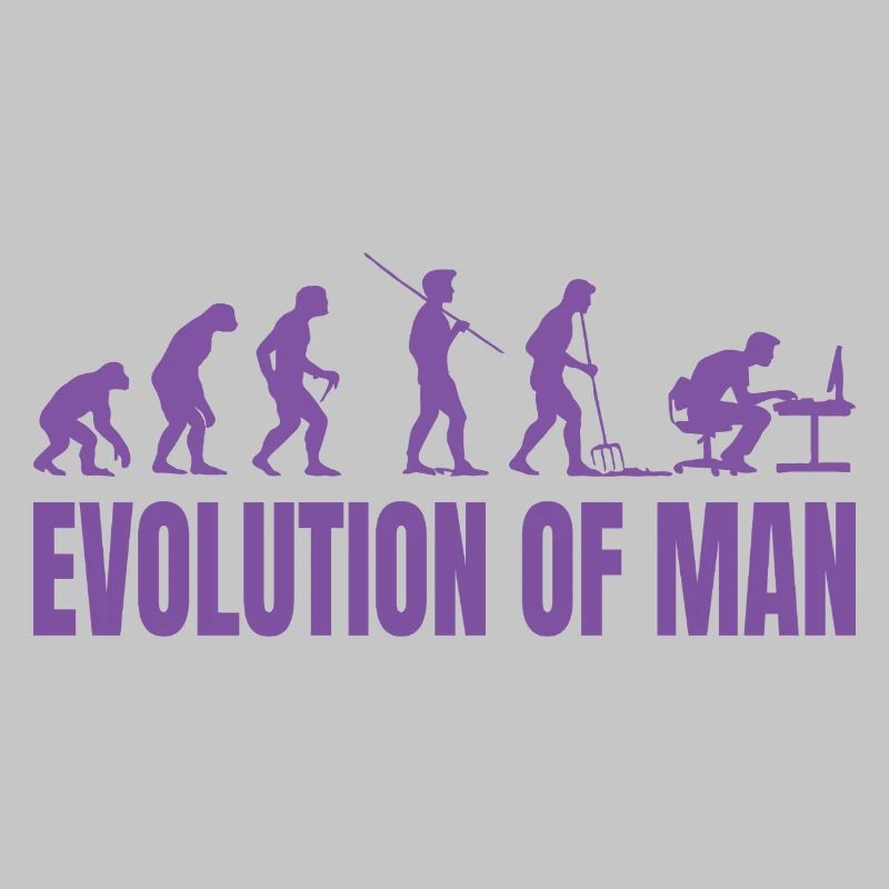 Programmeur Computer Freak Evolution Rétro