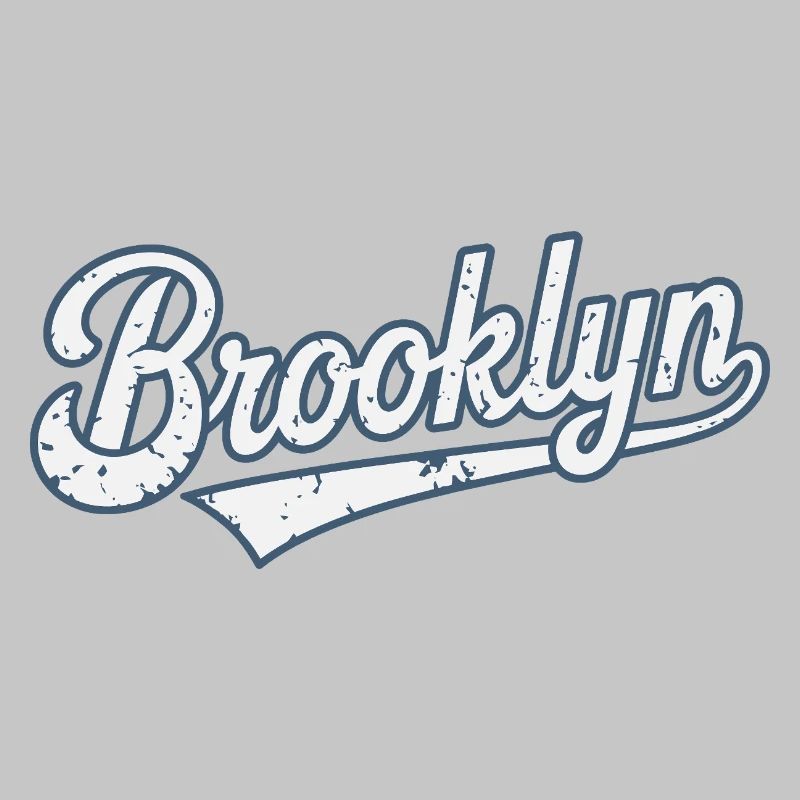 Brooklyn Vintage Worn Effect Typography