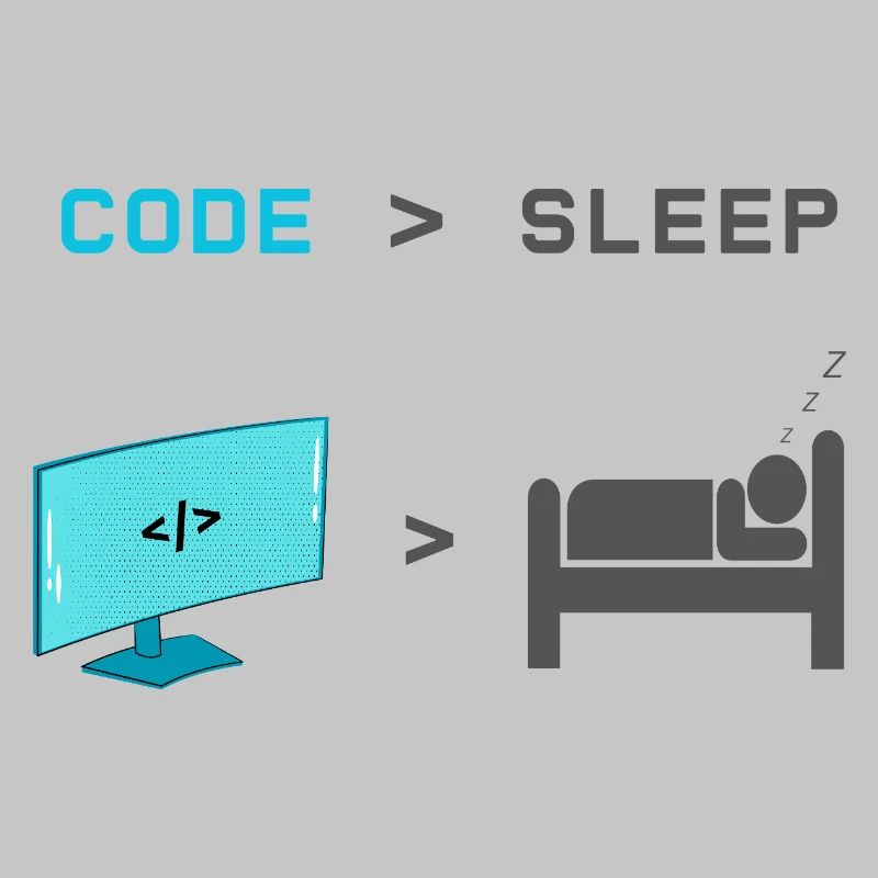 Code vs Sleep: Coder im Schlafmodus