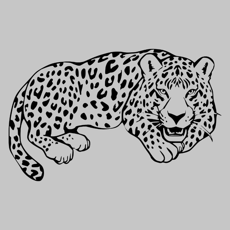 Leopard Black Lepard Pattern T-shirt Gift