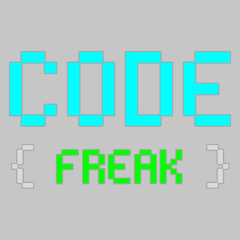 Pixel Code Freak Neon Tee