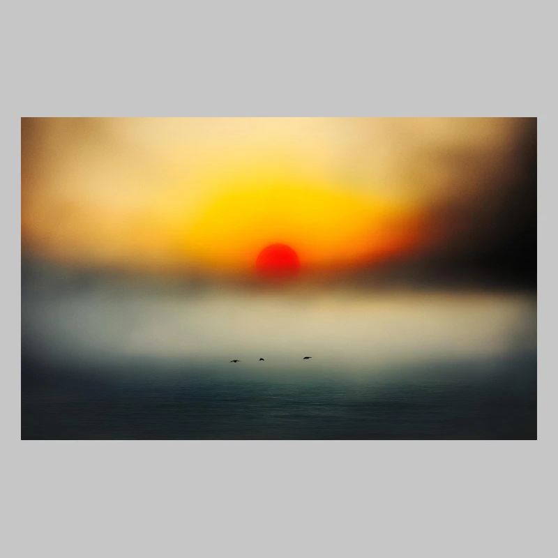 Abendstimmung am ruhigen Meer