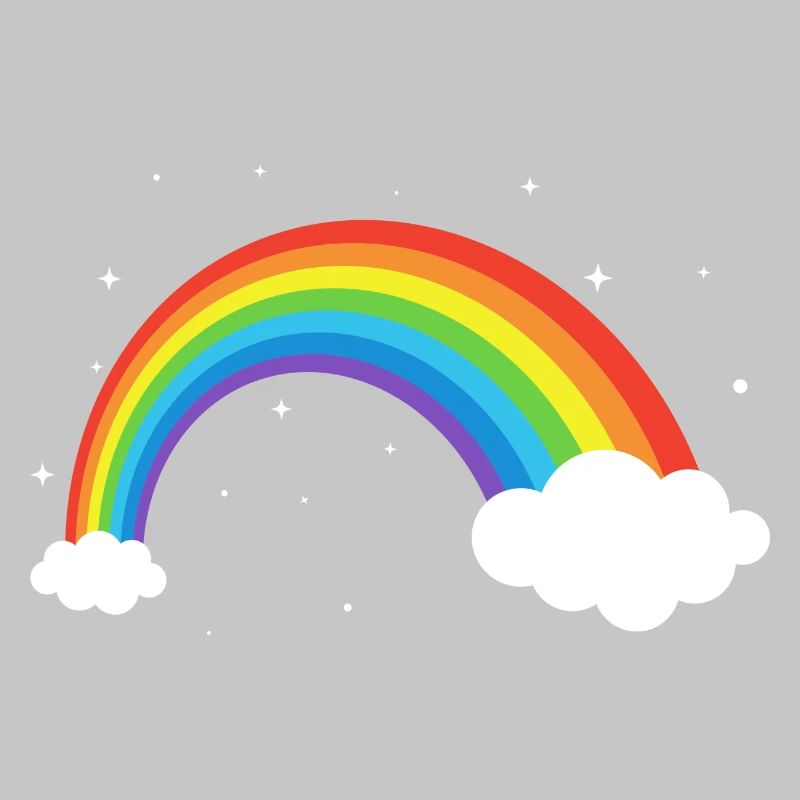 Kosmischer Regenbogenbogen