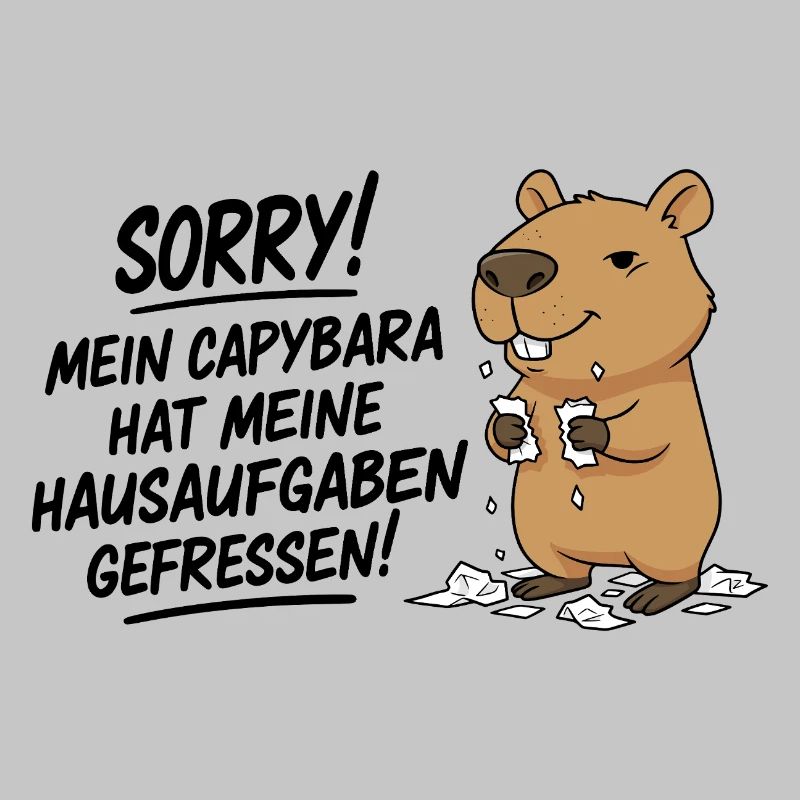 Pardon! Capybara a mangé mes devoirs