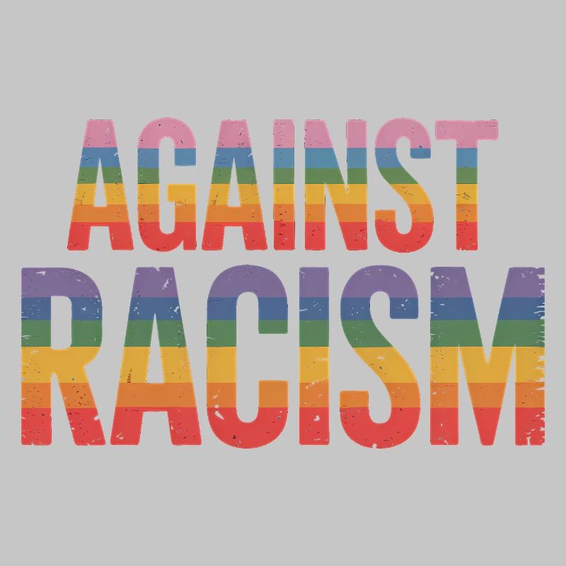 Gegen Rassismus – Antifa-Regenbogen-Tee