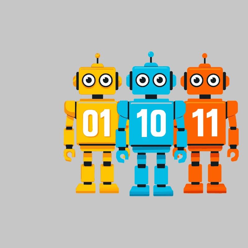 Robot 01 10 11 – Binary Sci-Fi Design
