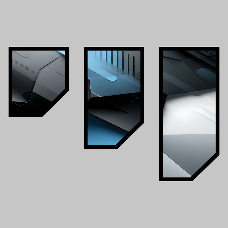 Futuristic Techno Abstract Pattern