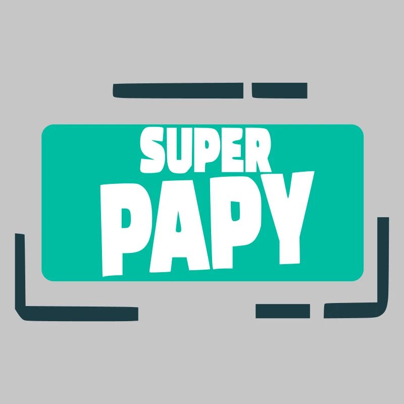 Super Papy Illustration Colorée