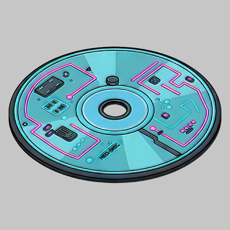 Digital Future Computer 90s Retro Design