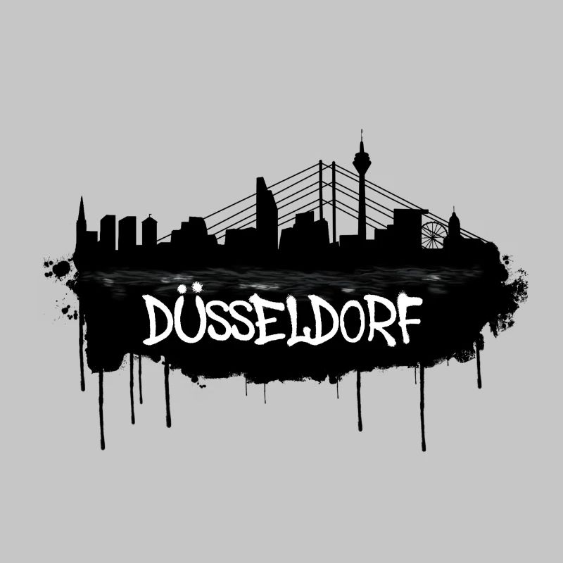 Düsseldorf Graffiti Skyline