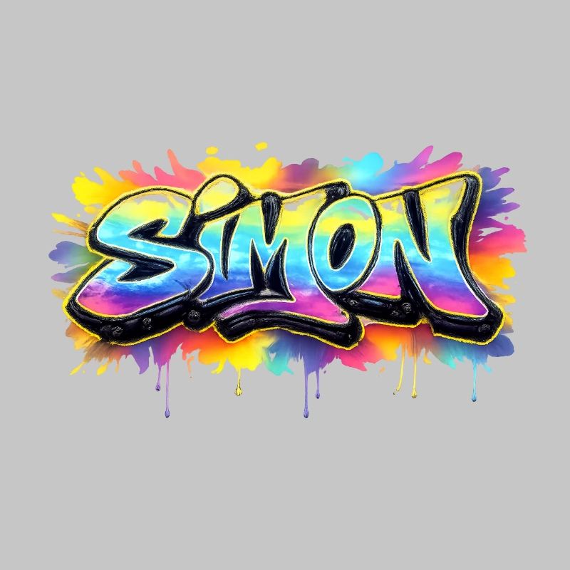 Graffiti SIMON Name Gift Ideal Printable