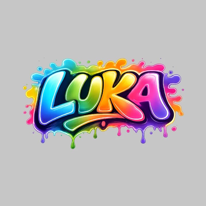 Graffiti LUKA Name Gift Ideal Printable