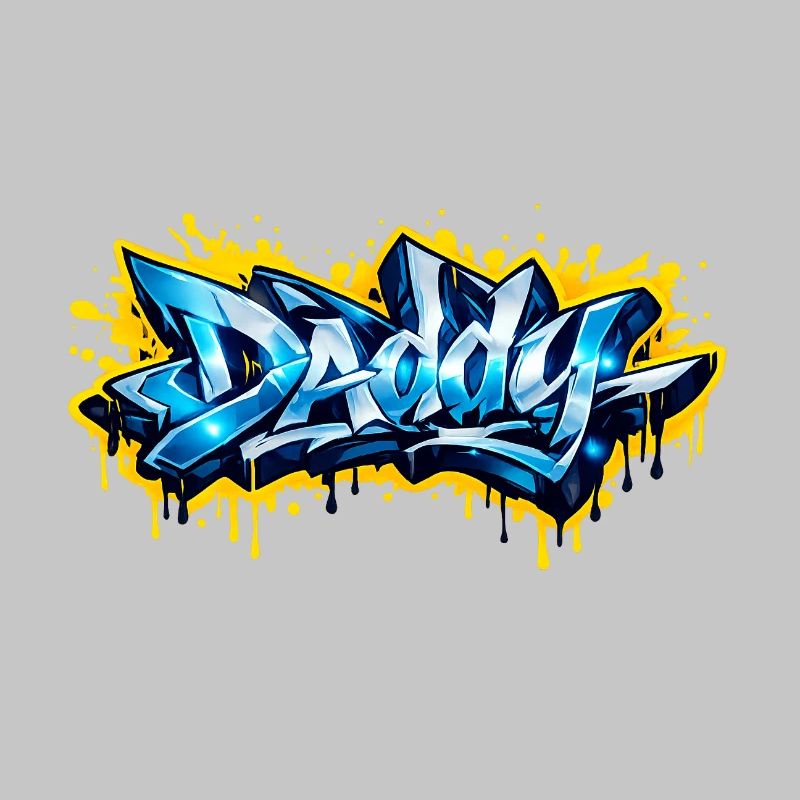 DADDY GRAFFITI NAME FOR PERFECT GIFT PRINTABLE 