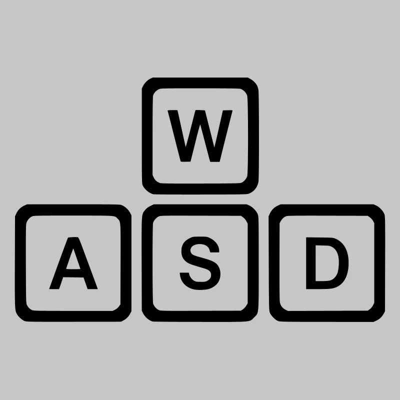 WASD Keys, PC Gaming Nerd Vector