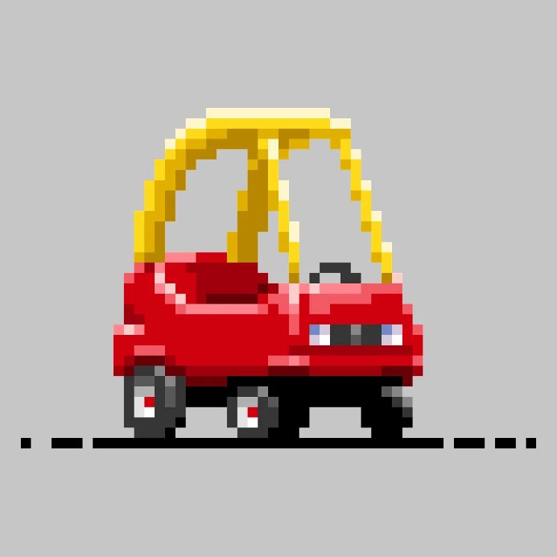 Kinder-Pixel-Auto