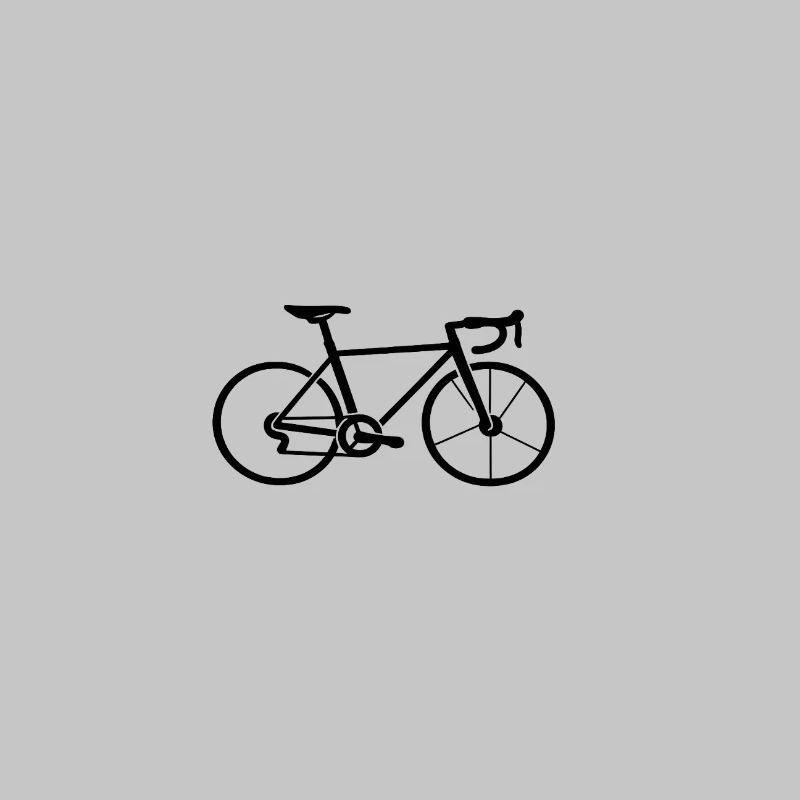 Bicycle Silhouette Line Design