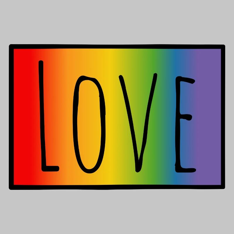 CSD Tshirt Regenbogen Love