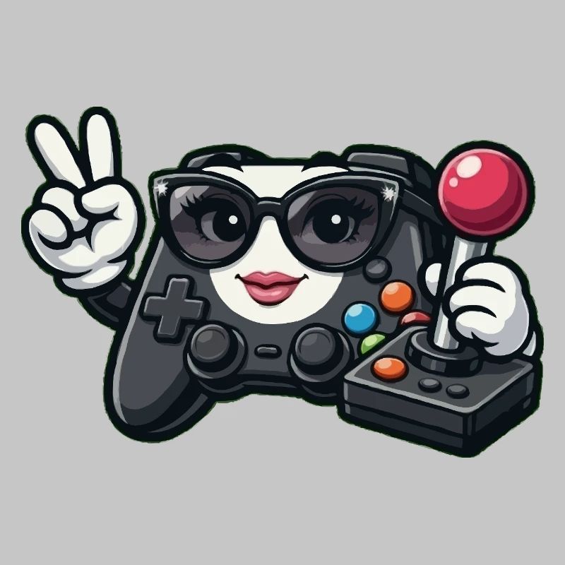 Kawaii Game Controller Peace Sign