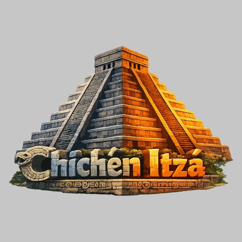 Chichen Itza Pyramid Serpent