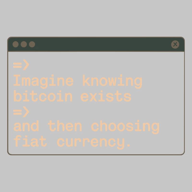 Bitcoin Imagine Knowing Bitcoin Exists Krypto BTC
