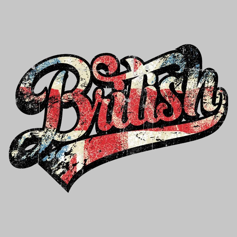 British Pride Distressed Script Tee