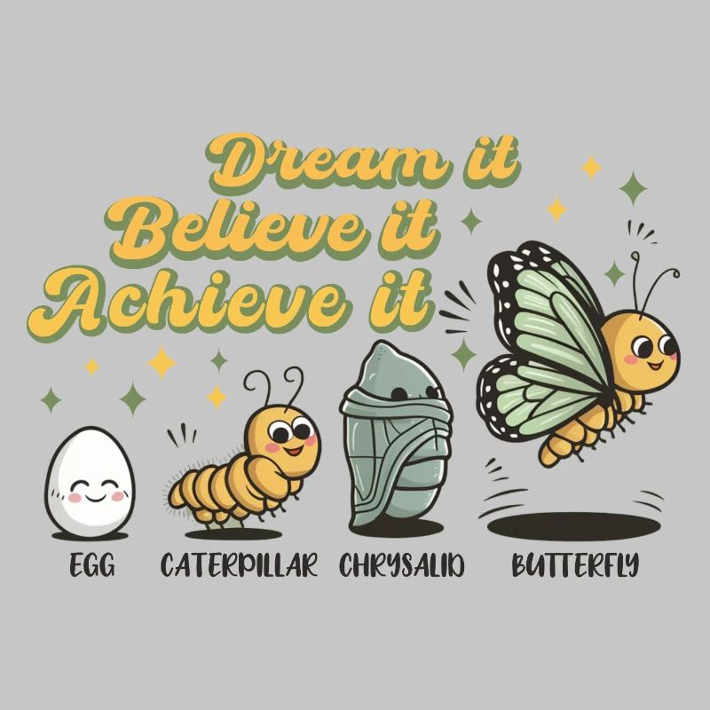 Chenille Papillon Ecole Evolution Cadeau