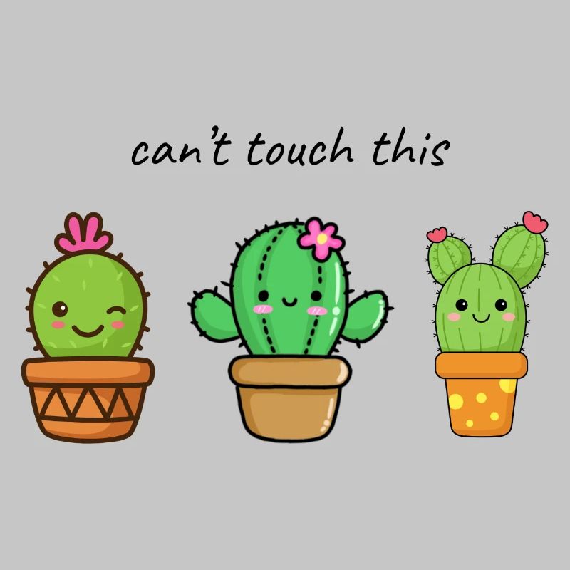 Mignons amis cactus dans le pot