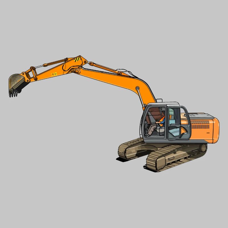 Löffelbagger greift ein