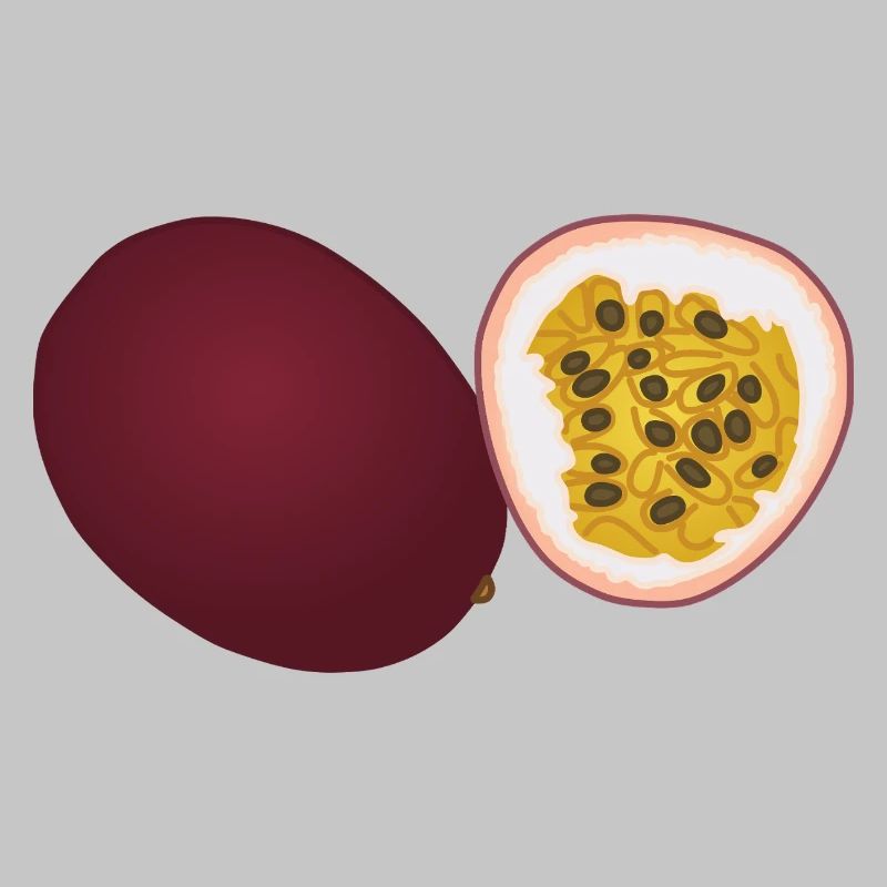 Passionsfrucht-Duo-Kunst