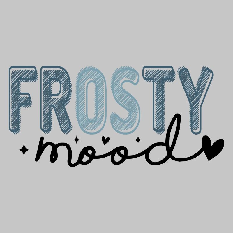 Frostiger Text im eisigen Stil