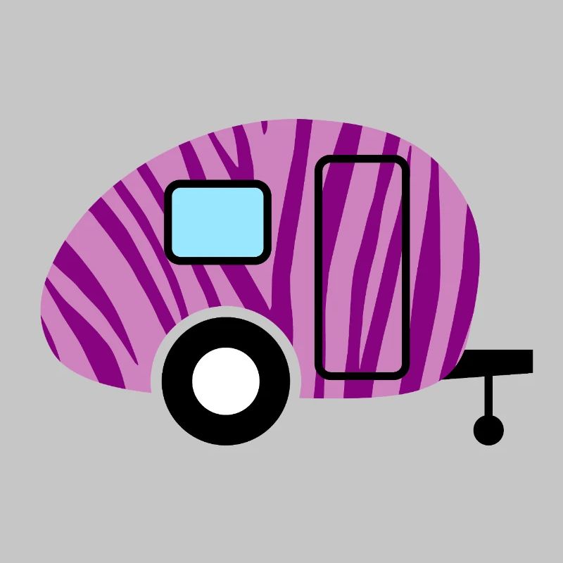 Caravan Caravan Zebra Camping Camper Pattern Fan