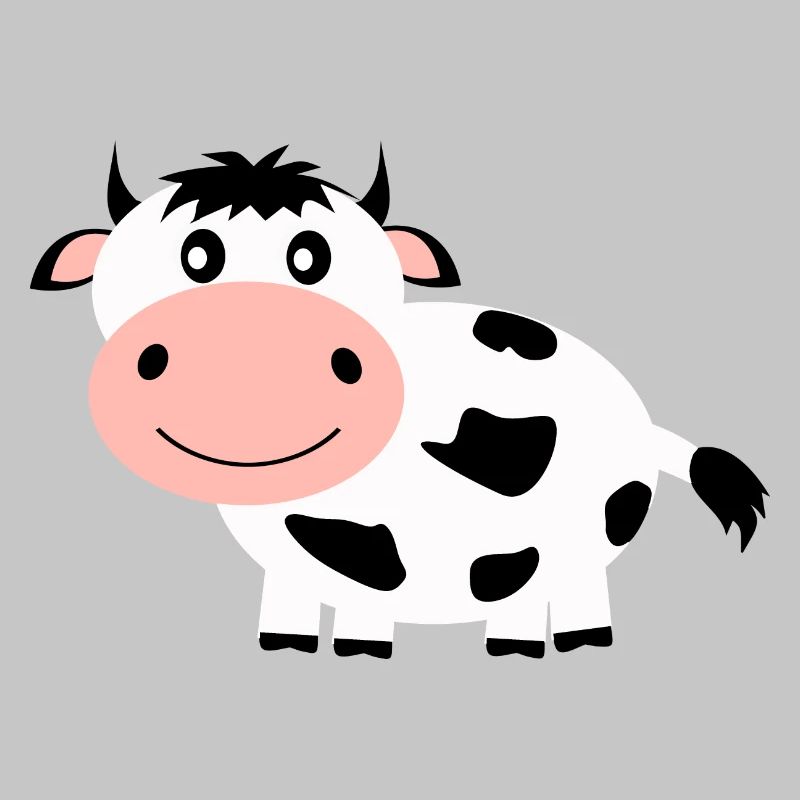 Cow black and white comic