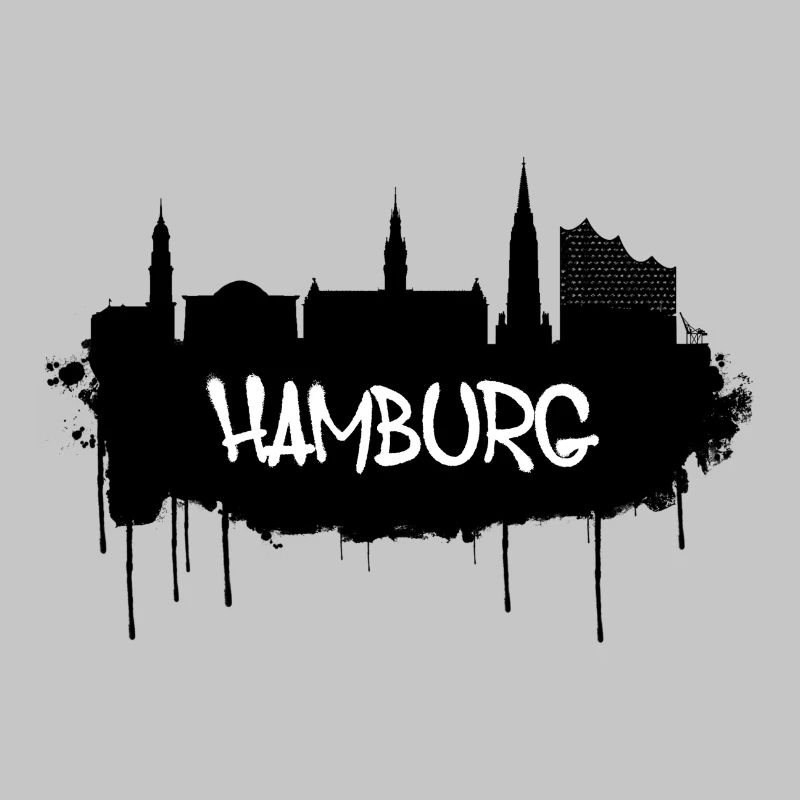Hamburg Graffiti Skyline