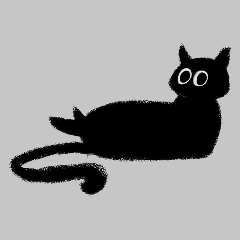 Anthrazit Schwarze Katze