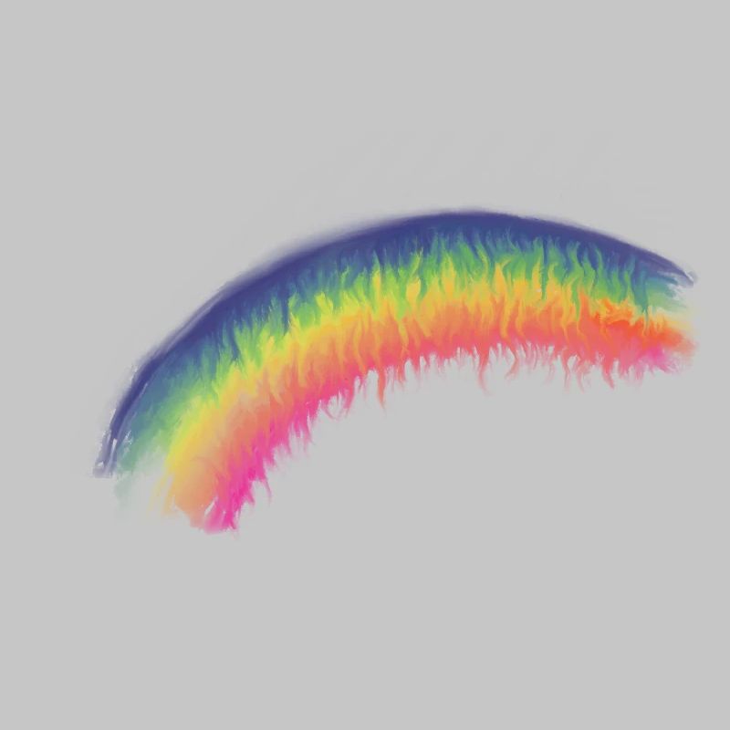 Regenbogen Pinselbogen