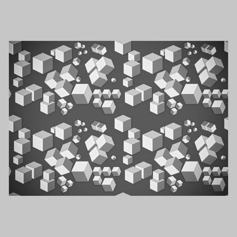 Deco pattern grey-white