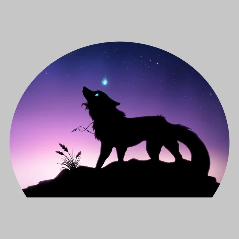 Die Reise eines Sternenwolfs - Silouhette Nocturne