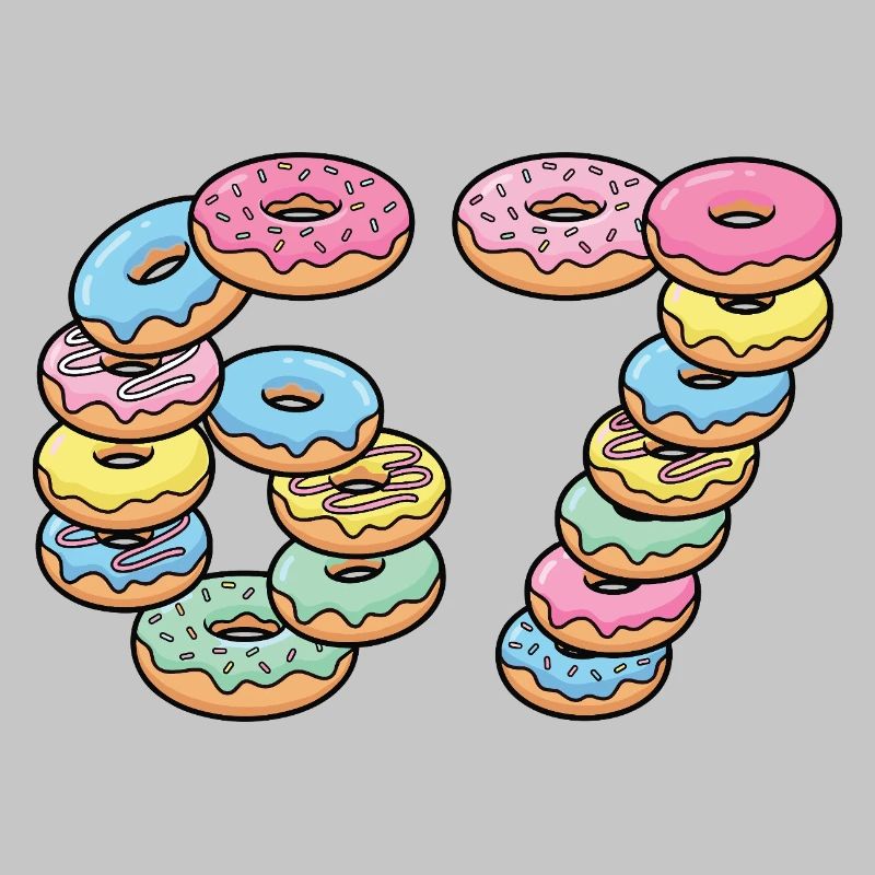 Pastel Donut Stack 67 Muster