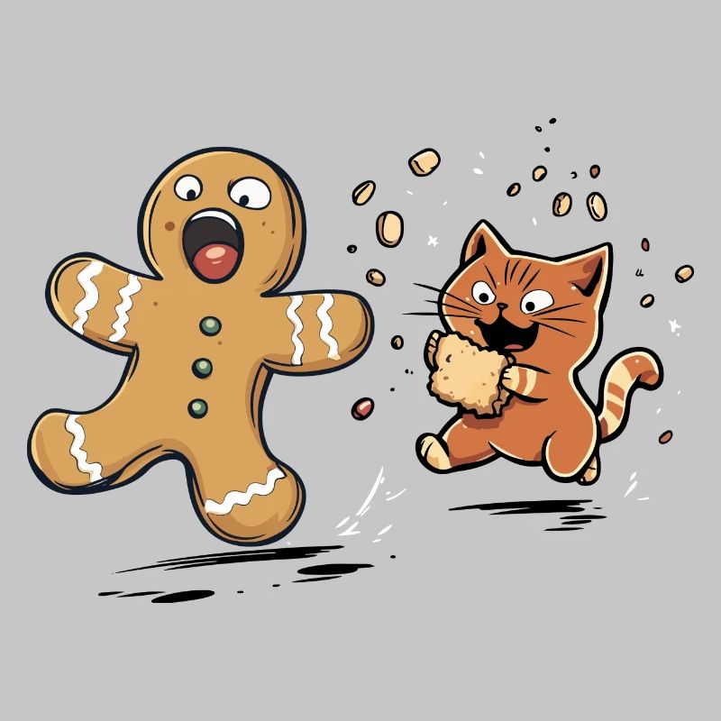 Chat de Noël, Dent sucrée, Amateur de biscuits